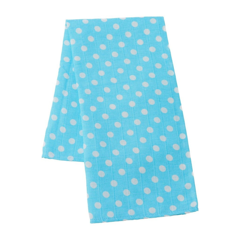 Látkové bavlnené plienky New Baby Softy s potiskom 70 x 70 cm 4 ks tyrkysovo-biele 2