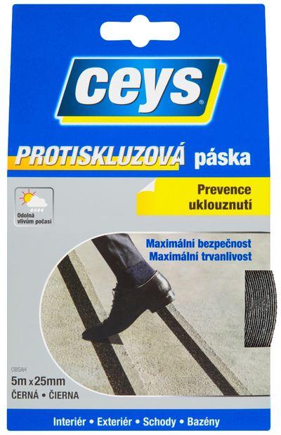 Páska Ceys Tackceys, protišmyková, lepiaca, 5 m x 25 mm