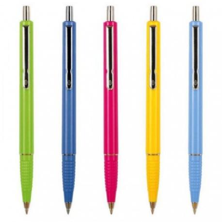 ASTRA ZENITH 25 Color, Guľôčkové pero 0,8mm, modré, mix farieb, stojan, 4252000