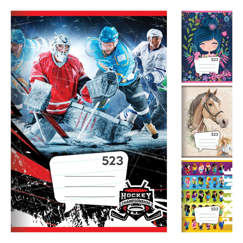 Zošit A5, 20 listový - linajkový 523 3