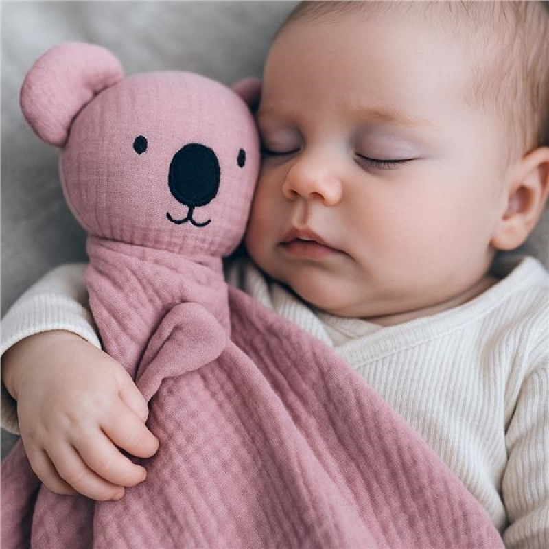 Mušelínový usínáčik New Baby Koala pink 5