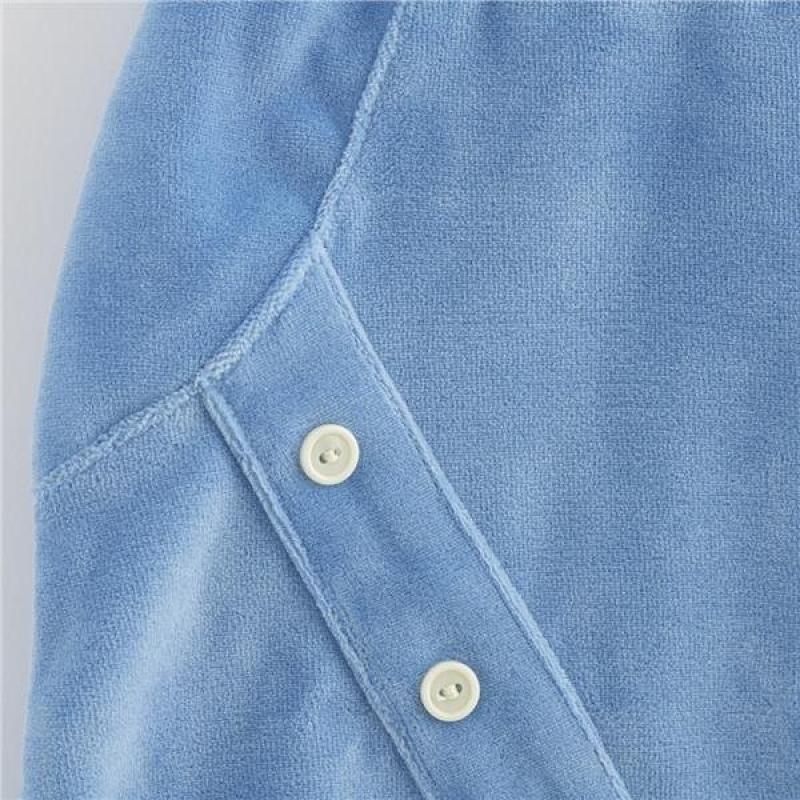 Dojčenské semiškové tepláky New Baby Suede clothes modrá 80 (9-12m)