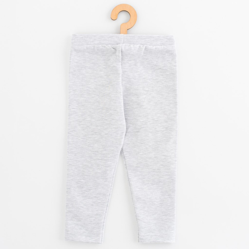 Detské legíny z teplákoviny New Baby Kindergarten melange 104/110