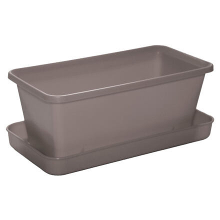 Small kvetináč s miskou taupe