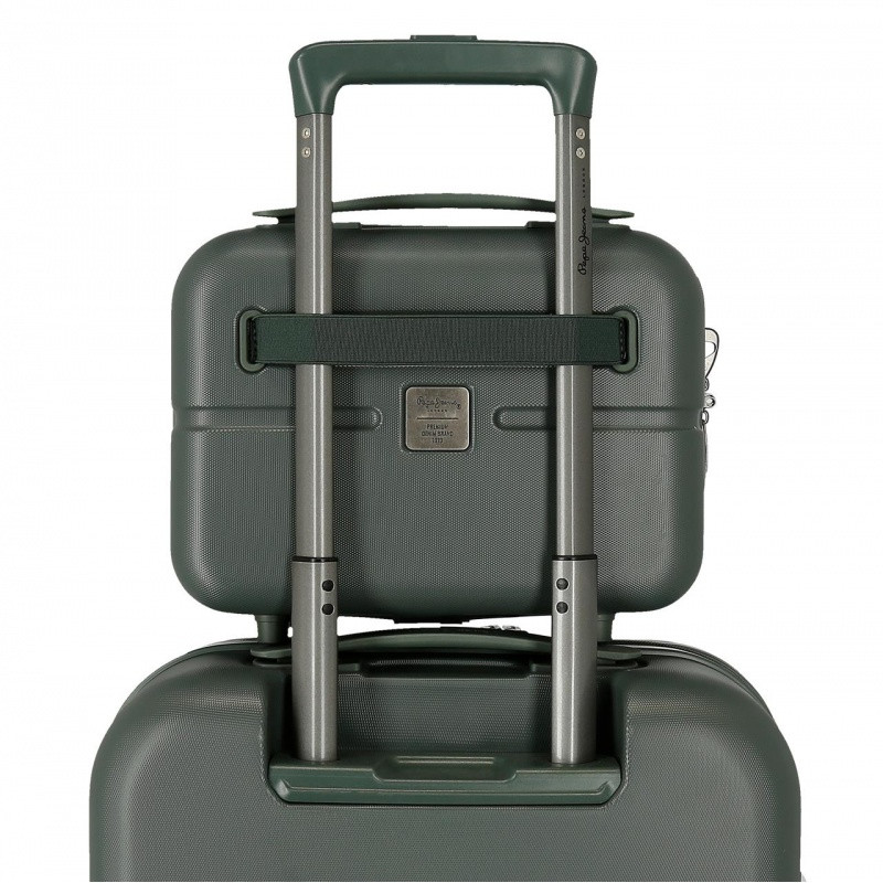 ABS Cestovný kozmetický kufrík PEPE JEANS ACCENT Verde, 21x29x15cm, 9L, 7693933 8