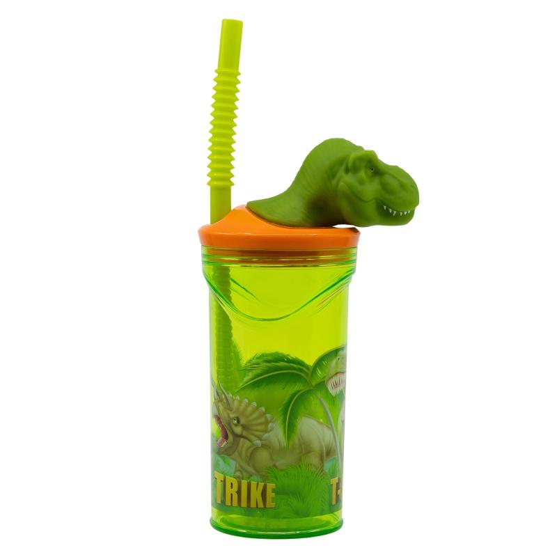 Plastový 3D pohár s figúrkou DINOSAUR T-REX, 360ml, 26266