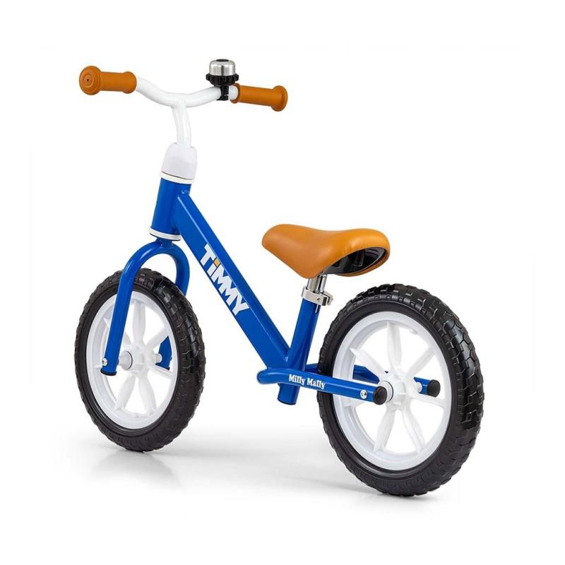 Detský balančný bicykel Milly Mally Timmy Navy