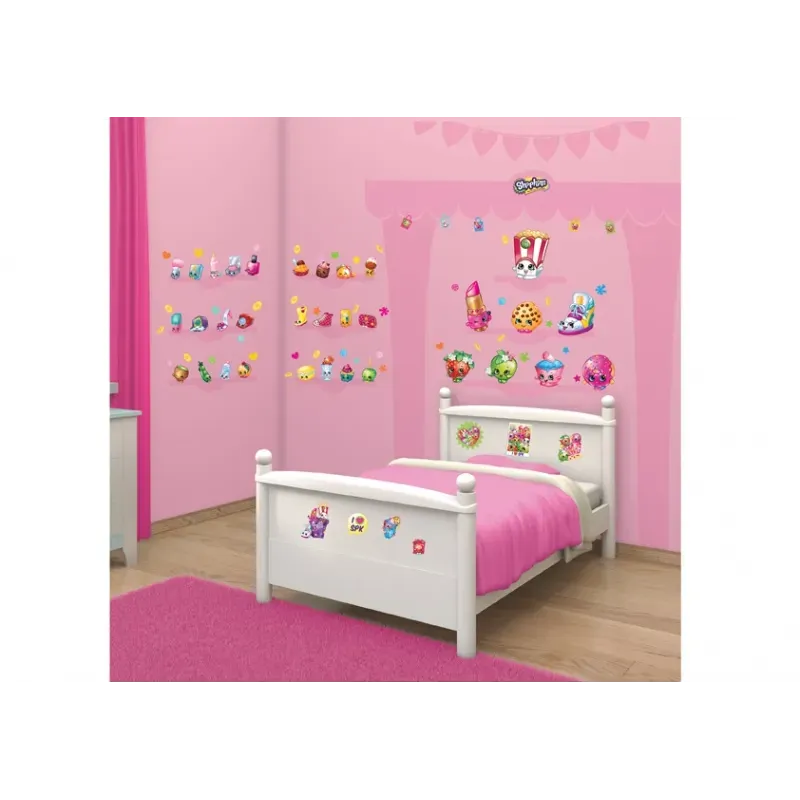 WALLTASTIC Veľké samolepky na stenu SHOPKINS 86ks