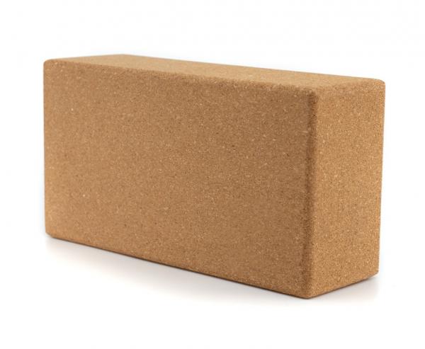 Kocka Sedco Yoga brick - Cork Wood 23x15x7,5 cm
