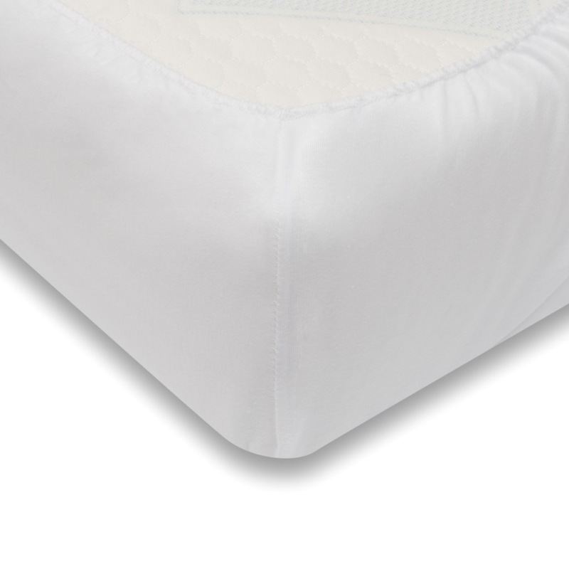 Jersey prestieradlo do postieľky New Baby 120x60 white 2