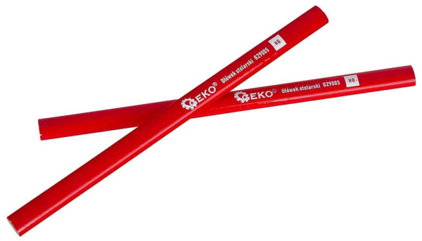 Ceruza stolárska obdĺžnikova 175 mm HB, 2 kusy, GEKO 1