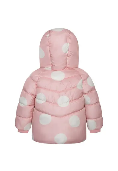 Dievčenská bunda Puffa s kožušinovou podšívkou, Minoti, Pops 2, ružová