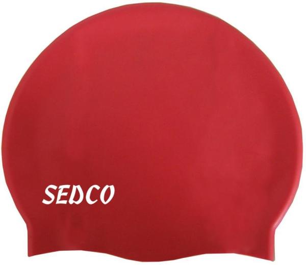 Plavecká čiapka SEDCO SILICON COLOR červená