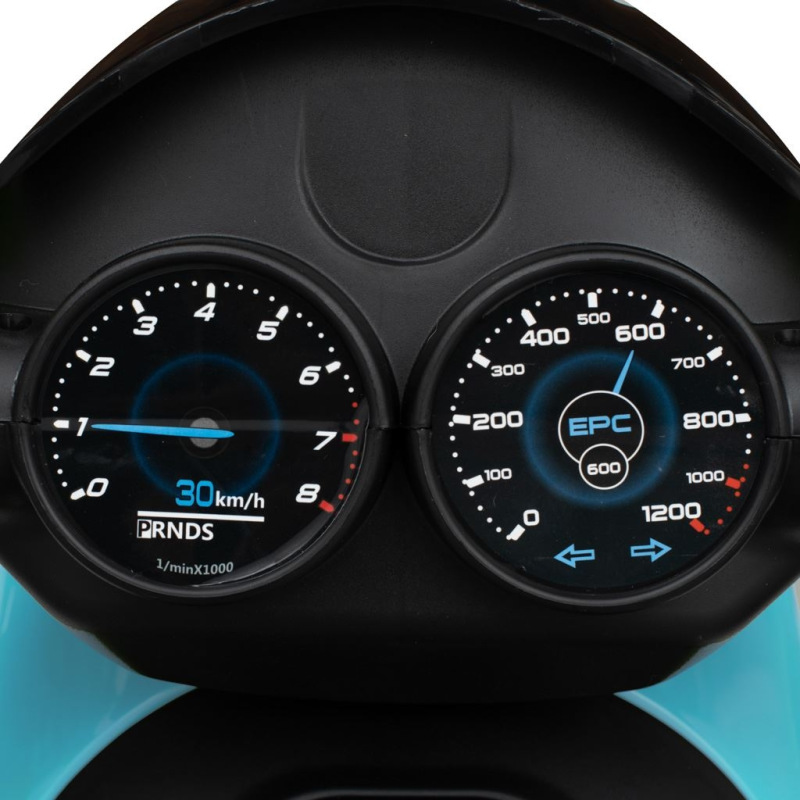 Detská elektrická motorka Baby Mix POLICE modrá 5