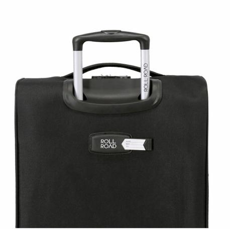 JOUMMA BAGS Textilný kufor ROLL ROAD ROYCE Black / Čierny, 66x43x26cm,64L,5019221 (medium)