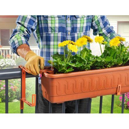 Plastkon Balconera držiak na kvetináče antracitová 2