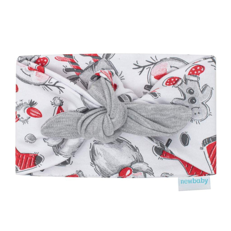 Dojčenské bavlnené šatôčky s čelenkou New Baby Christmas 86 (12-18m) 2