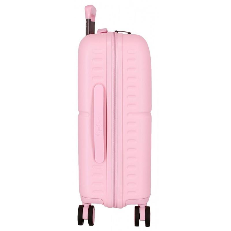 PEPE JEANS Highlight Light Pink, Sada luxusných ABS cestovných kufrov 70cm/55cm, 768952C 6
