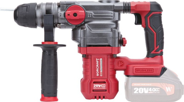 Kladivo Worcraft CRH-S20LiBDM, 20V Li-ion, ShareSYS, SDS+ 4,5J, bezuhlíkové, SET 1x akumulátor 4.0Ah 1