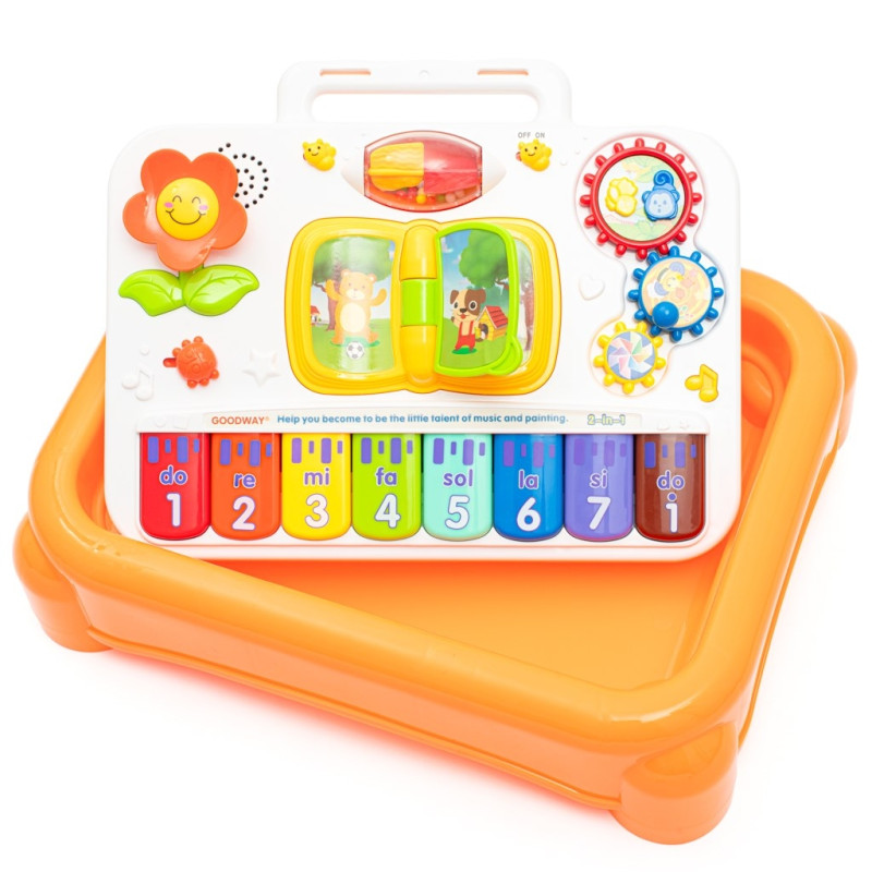 Multifunkčný hudobný učebný stolík 3in1 Baby Mix 1