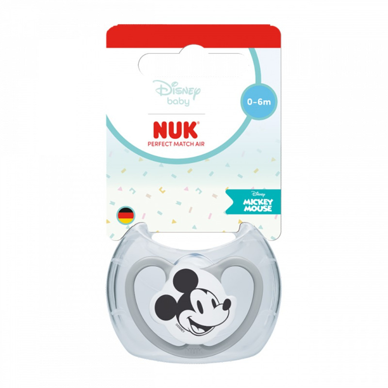Cumlík NUK Perfect Match Air Disney Mickey Mouse 0–6 mesiacov grey 0-6 m 1