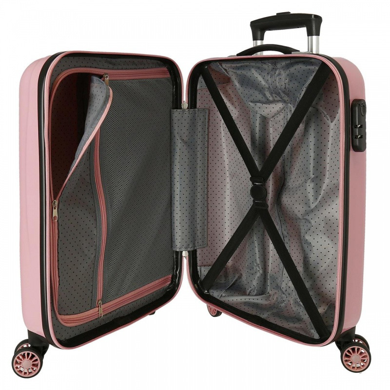 Luxusný detský ABS cestovný kufor MICKEY MOUSE Outline Pink, 55x38x20cm, 34L, 3471721 4
