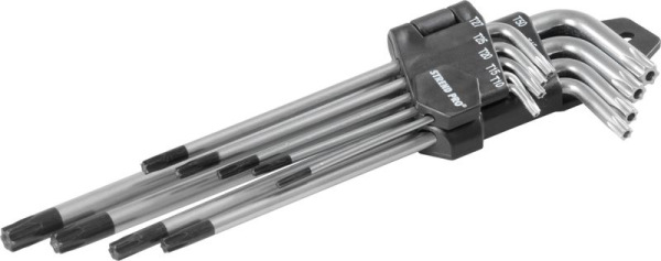Sada kľúčov Strend Pro HK0259, 9 dielna, T10-T50, Torx, zástrčná 2