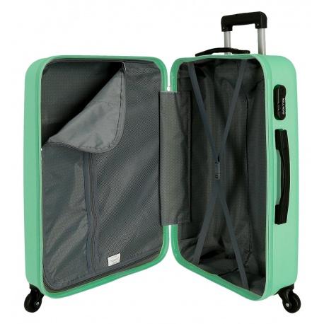 JOUMMA BAGS ABS Cestovný kufor ROLL ROAD FLEX Turquesa, 75x52x28cm, 91L, 584936B (large)