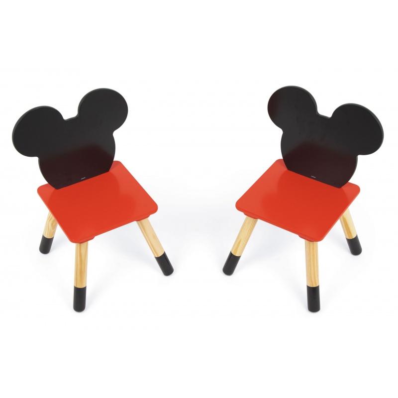 Detský drevený stolík + 2 stoličky Mickey Mouse Iconic, WD16731 5