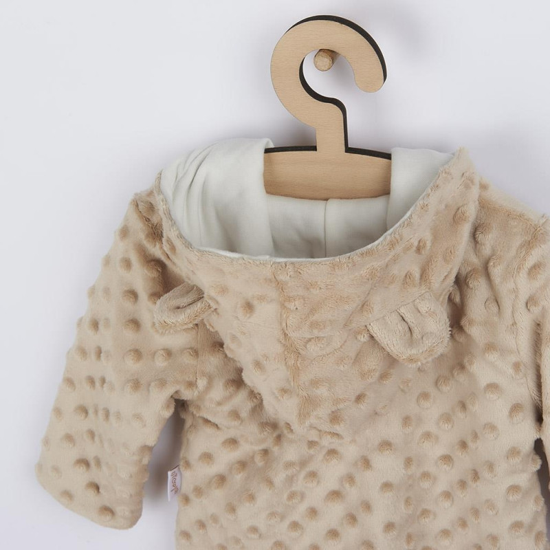 Dojčenský overal z Minky Nicol Bubbles béžový 68 (4-6m) 2