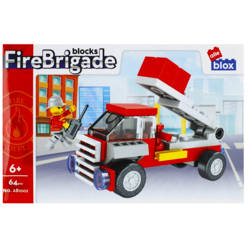 Stavebnica Hasiči s postavičkou - 4 druhy 4