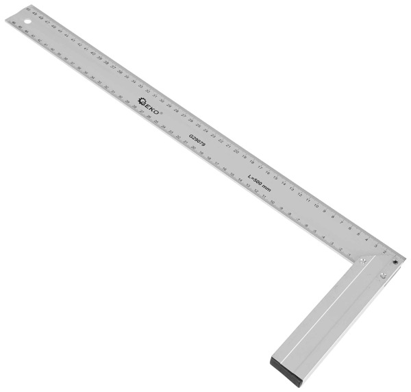 Uholník stolársky hliníkový 500 mm, GEKO 1