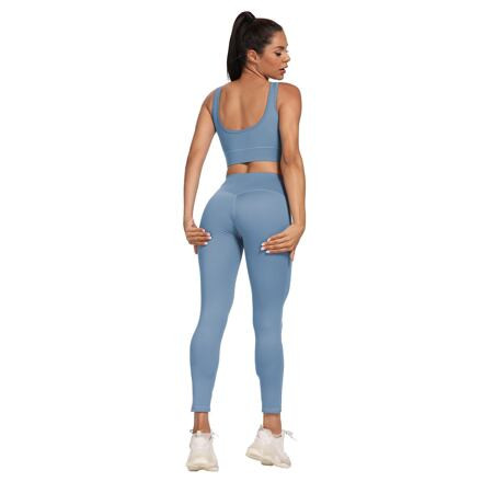 Yoga Sporty Long dámske legíny modrá 2