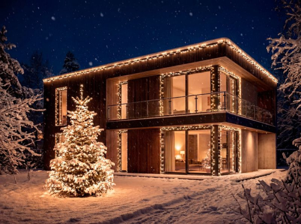 Reťaz MagicHome Vianoce, časovač, 500xLED, teplá biela, 10 funkcií, 25 m, IP 44