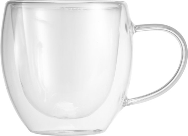 Hrnček MagicHome Lungo na kávu/čaj, termo s dvojitou stenou, 190 ml, bal. 2 ks