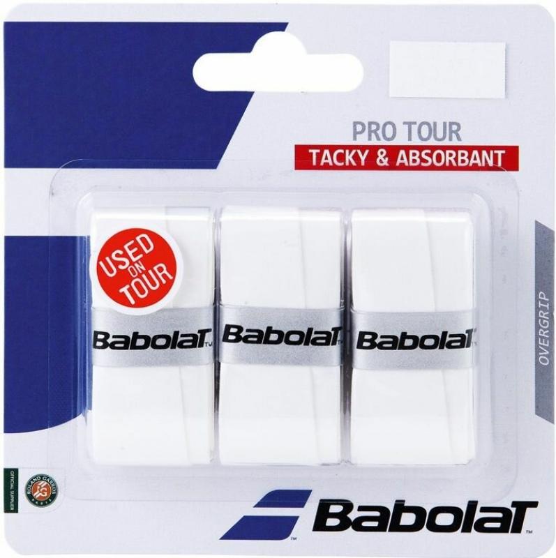 Babolat Pro Tour overgrip 2016 vrchná omotávka 0,6 mm biela