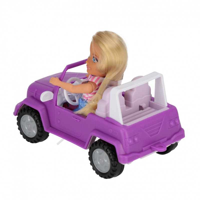 Bábika v aute 13 cm 3