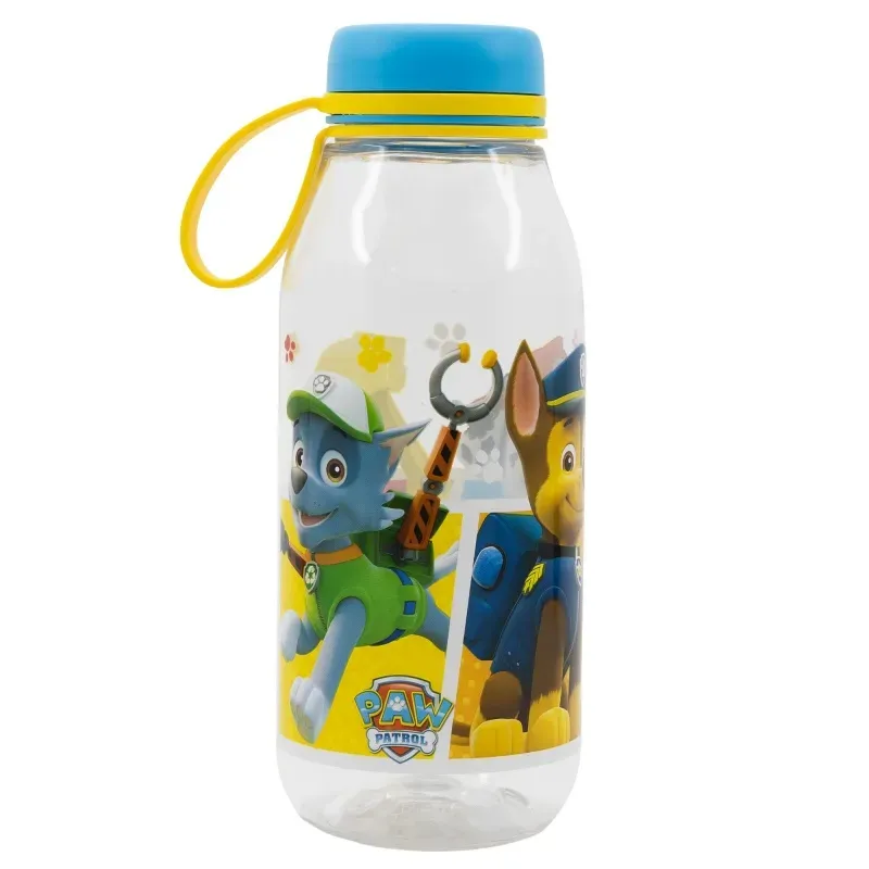 STOR Plastová fľaša so silikónovým pútkom PAW PATROL, 460ml, 15537