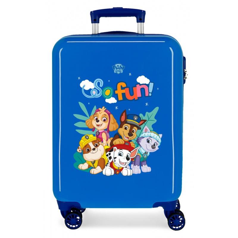 Luxusný detský ABS cestovný kufor PAW PATROL Blue, 55x38x20cm, 34L, 2191724