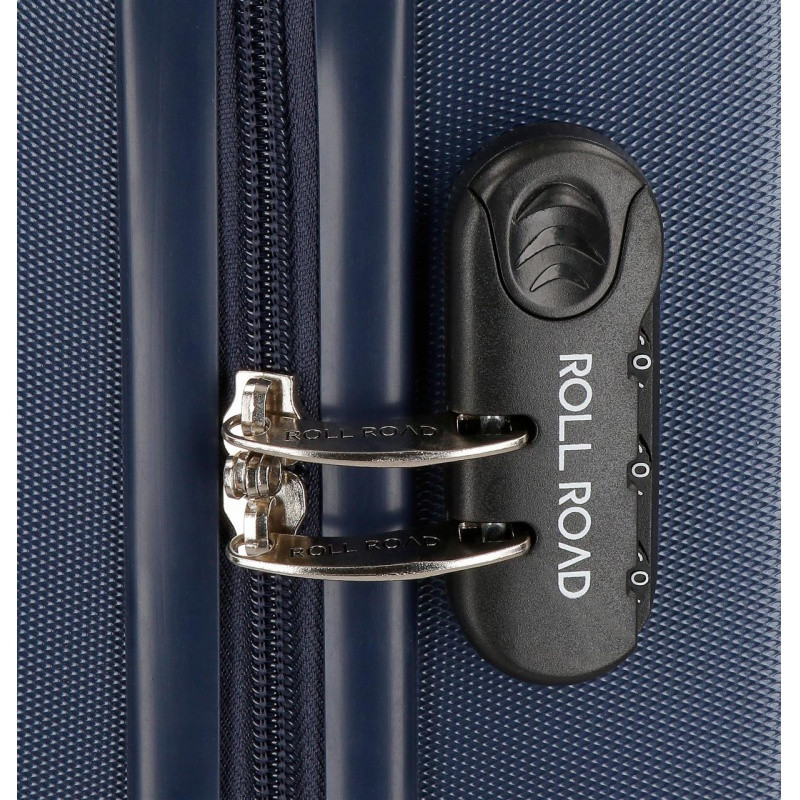 ROLL ROAD Flex Navy Blue, ABS Cestovný kufor, 55x38x20cm, 35L, 5848662 (small exp.) 8