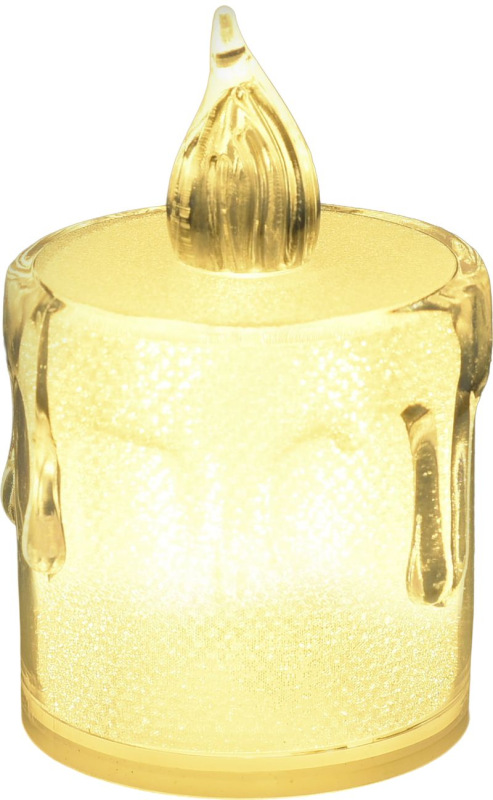 Sviečka, vianočná, LED, teplá biela, 5 cm, sellbox 24 ks 1