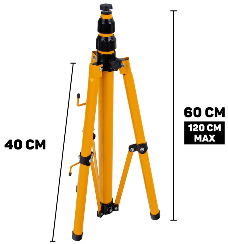 LED reflektor 2x50W s teleskopickým stojanom, studená biela 6500K, KELTIN 14