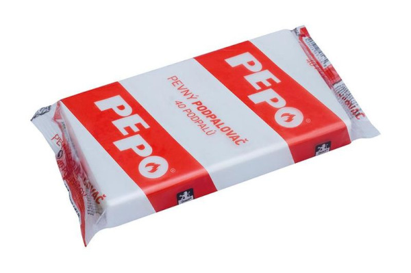 Podpaľovač PE-PO® pevný, 40 podpalov, rozpaľovač na gril, kachle, krby, pece 1