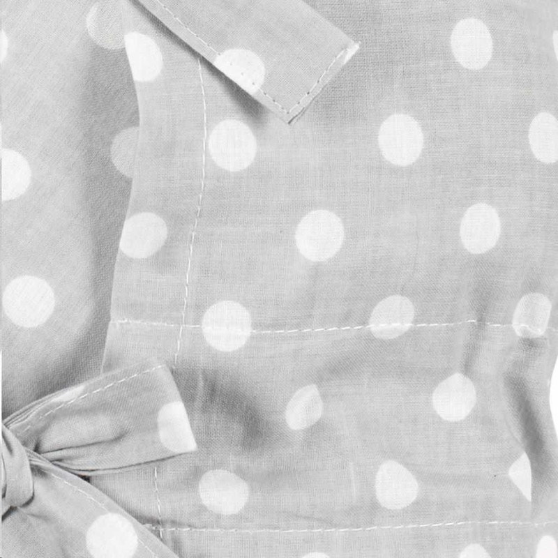 Klasická šnurovacia zavinovačka New Baby sivá s bodkami 1