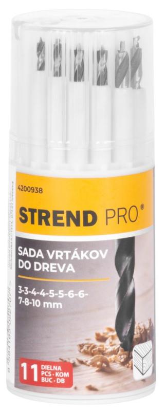 Sada vrtákov Strend Pro, do dreva, 13,3x5,4x5,4 cm, bal. 11 ks