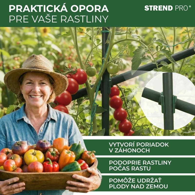 Spojka Strend Pro, plast, konektor na záhradné oporné tyče, 8 mm, bal. 10 ks 4