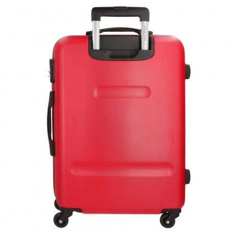 JOUMMA BAGS ABS Cestovný kufor ROLL ROAD FLEX Red, 65x46x23cm, 56L, 5849264 (medium)
