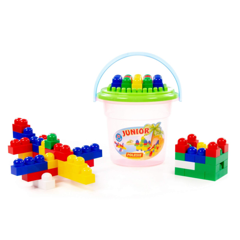 Stavebnica Construction Junior - 57 v kýbliku