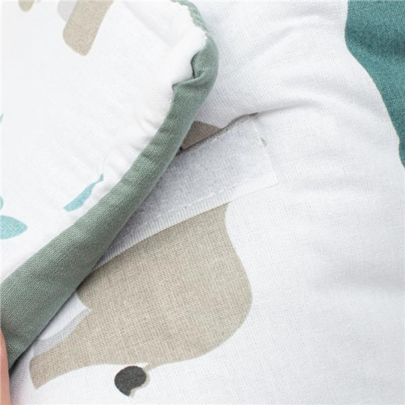 Obojstranná detská zavinovačka New Baby Safari II 80x80 cm mint 3