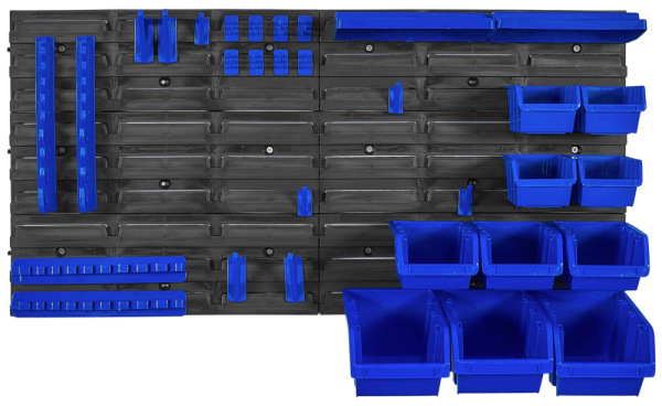 Dielenská tabuľa na náradie - sada 6 panelov 390 x 780 mm + 32 ks príslušenstvo, GEKO 3